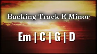 Emotional Rock Pop Backing Track E Minor | 80 BPM | Guitar Backing Track