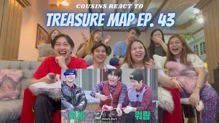 COUSINS REACT TO [TREASURE MAP] EP.43 🍽 힐링? 슬로우라이프? 노노노~ 🍽 극한 삼시세끼