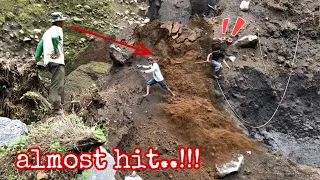 crazy stunts collapsing cliffs