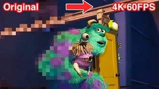 What Disney Pixar's 'Monsters Inc (2001)' Looks Like in 4K 60FPS (Remastered by AI)