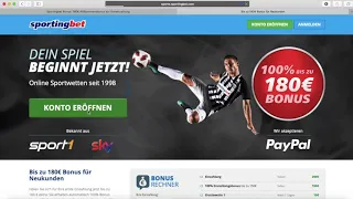 Sportingbet Bonus für Neukunden