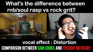 Singing tip : Vocal Coach demonstrates Freddie Mercurys distortion and Sam cooke's distortion effect