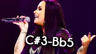 Demi Lovato's 2018 Live Vocal Range In ONE MINUTE! (C#3-Bb5)