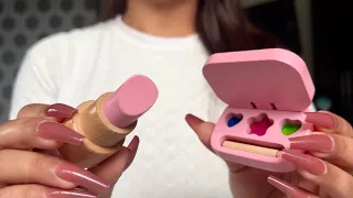 [ASMR] Doing Your Makeup With Wooden Products