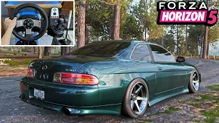 Drifting Lexus SC300 in Forza Horizon 5 Logitech G27 + Wheel Cam #13