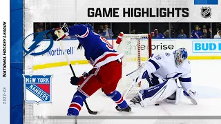 Lightning @ Rangers 4/5 | NHL Highlights 2023