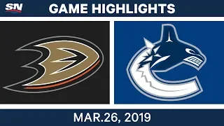 NHL Game Highlights | Ducks vs. Canucks – March 26, 2019