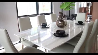crownlivin - 8 seater marble table