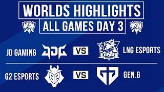 Worlds 2023 Day 3 Highlights ALL GAMES | LoL World Championship 2023 Day 3