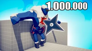 1.000.000 DAMAGE NINJA vs UNITS - TABS | Totally Accurate Battle Simulator 2024