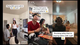 Gaming with other GIRLS Online To See My GF'S/ Wife's Reaction 😂