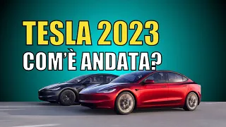 How did Tesla end 2023 in Italy, Europe and Switzerland?