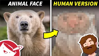 Using Animal Face Proportions to Make HUMAN Faces