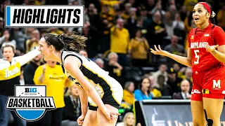 Maryland at Iowa | Extended Highlights | Big Ten Women's Basketball | Feb. 2, 2023