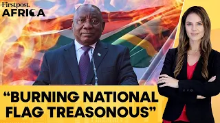 South Africa: President Ramaphosa Slams Opposition Over Burning Flag Election Ad | Firstpost Africa