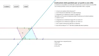 costruire una retta parallela alla retta data