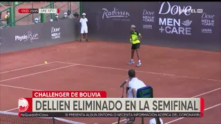 Hugo Dellien quedó eliminado del Challenger de Santa Cruz