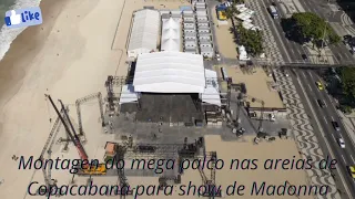 Palco do mega show de Madonna ! #copacabana