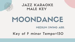 Moondance - Jazz KARAOKE (Instrumental backing track) - male key  Michael Buble