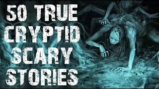 50 TRUE Disturbing Skinwalker & Cryptid Scary Stories In The Rain | Horror Stories To Fall Asleep To