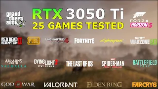 RTX 3050 Ti Laptop Gaming Test - 25 Games Tested in 2023 - Enough for 1080P?