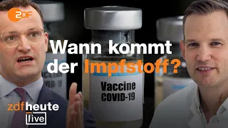 Spahn und Streeck zu Corona-Impfstoff | ZDFheute live