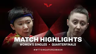 Wang Manyu vs Sofia Polcanova | WS | Singapore Smash 2022 (QF)