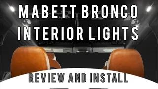 2021-2023 Ford Bronco Interior Upgrade Lights (A Mabett Product)