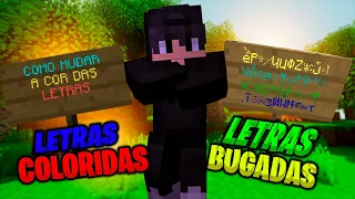 COMO ESCREVER COLORIDO E DEIXAR AS LETRAS SE MEXENDO NO MINECRAFT  (TODAS AS VERSÕES PC )