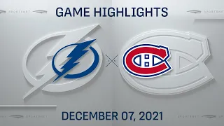 NHL Highlights | Lightning vs. Canadiens - Dec. 7, 2021