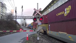 Spruce Street Railway Crossing, New Westminster, BC (Video 2)