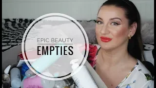 MY EPIC BEAUTY SKINCARE EMPTIES VIDEO WINTER 2018