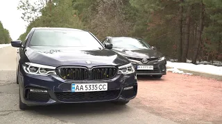 BMW 5 G30 540 & Camry XV70. Надо быть а не казаться.