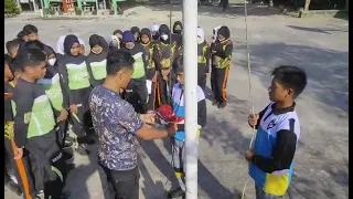 Tata cara pengibaran bendera paskibra nesamba dengan tehnik lipatan 4