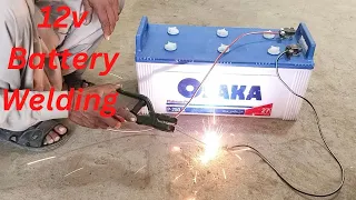 How To Make Welding Machine Using 12 volt Battery Easy Way at Home  5 Minutes  Home Made