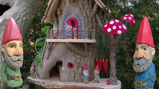 Building the Ultimate Gnome Home with a Hollow Log