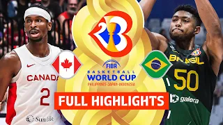 Canada 🇨🇦 vs Brazil 🇧🇷 | Full Game Highlights | FIBA Basketball World Cup 2023