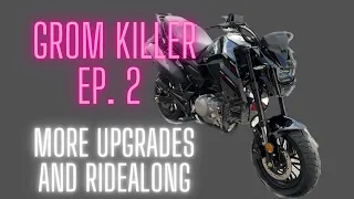 Upgrading and Riding the Grom Clone | ZS-190 Swapped X-Pro Vader 125