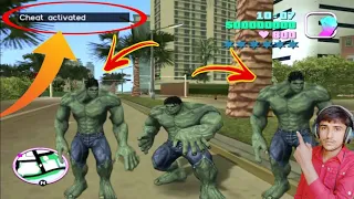 Gta Vice City hulk man cheat code || hulk mod cheats for gta vice city ||ShakirGaming