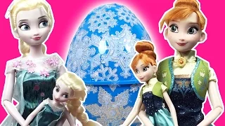 Elsa & Anna Dolls Unboxing - Special Fever Costumes - Surprise Eggs & Toys - Princesses In Real Life