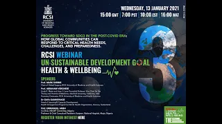 RCSI SDG3 Webinar: Health & Wellbeing