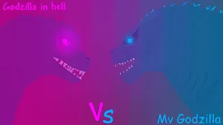 Godzilla In hell Vs Monsterverse Godzilla (Fanboy Force) | Stick Nodes Animation
