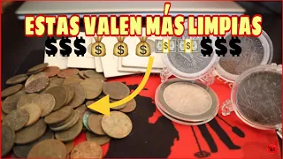 QUIEN DIJO QUE NO SE LIMPIAN LAS MONEDAS ??? Algunas valen más limpias 💸💸