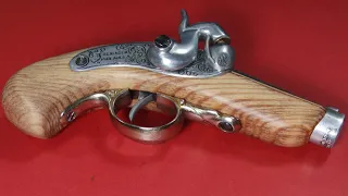 モデルガン DENIX 1018 デリンジャーの金属部分の研磨：Polishing of toy gun DENIX 1018 Derringer