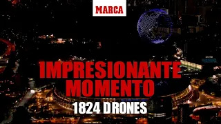 El momento más impresionante de la ceremonia: brutal espectáculo con 1824 drones I MARCA