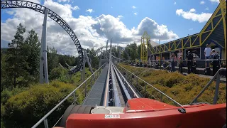 Speed Monster LAUNCH Roller Coaster 4K POV! | TusenFryd Norway [No Copyright]