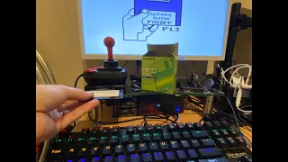 Amiga 500 emulated with Amiberry + USB Floppy Drive + Rob Smith Arduino I/F