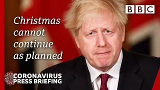 Covid: Christmas rules tightened, new tier 4 announced - Boris Johnson 🔴 @BBC News live - BBC