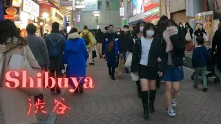 End of 2021 Shibuya Tokyo walking tour. 渋谷を散歩【4K ASMR】