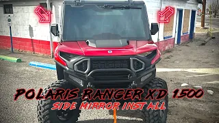 Polaris Mirror Install on 2024 Ranger XD 1500 Ultimate